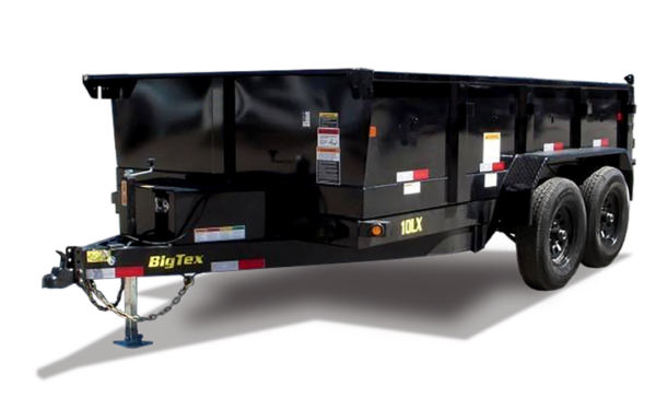 Big Tex 10LX 10K TAND DUMP 83"x12 6SIR Black