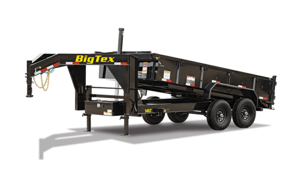 Big Tex 14GT 15.9K TAND GT DUMP 83"x16 6SIR, BLACK