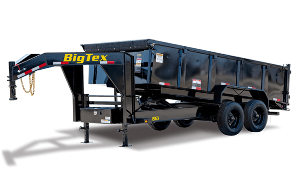 Big Tex 20GX 22K TAND GN DUMP 83"x16 6SIR, BLACK