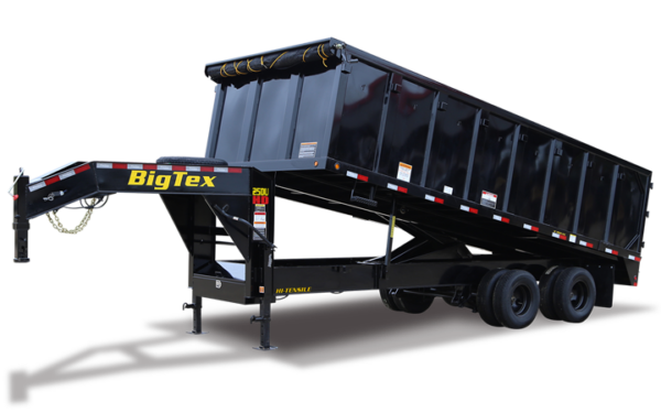 Big Tex 25DU 25,900#, TD, DU, (8X20) 4SIDES Black, 8 Slide in Ramps