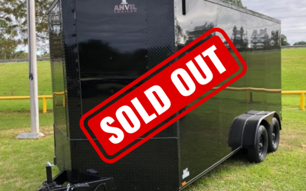 2023 Anvil 7’x16ft w/ V-Nose & Rampdoor (Black)