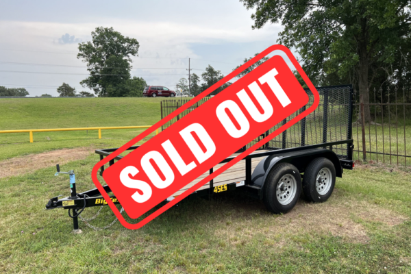 45ES-12ft tandem axle with rampgate 2023 model discounted $2990 + TTL
