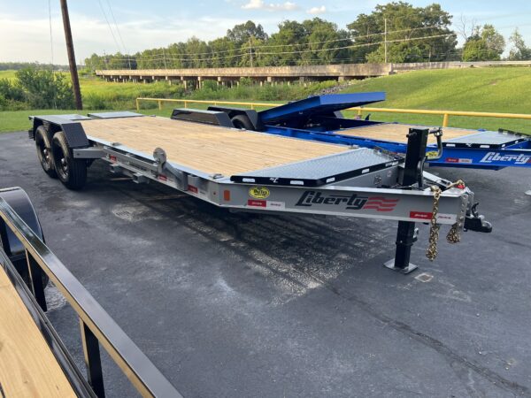 2025 Liberty 83"x20' Equipment Trailer – 14K GVWR, Battleship Gray