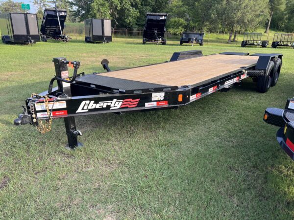 2025 Liberty 83"x22' Equipment Trailer – 16K GVWR, Midnight Black