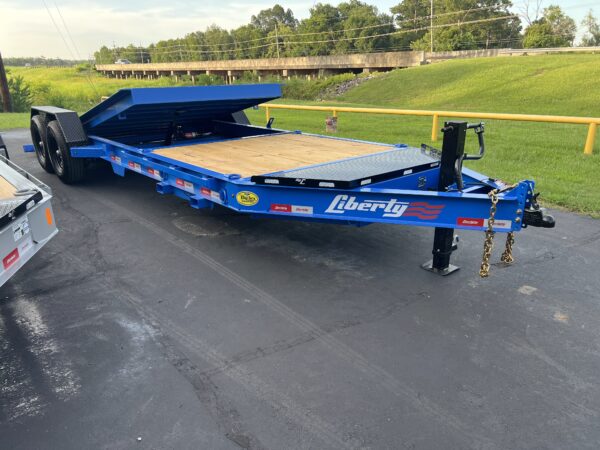 2025 Liberty 83"x22' Tilt Trailer – 14K GVWR, Freedom Blue