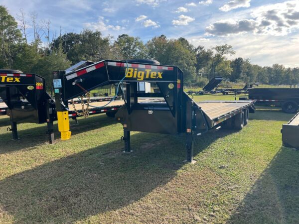 2025 Big Tex 22gn-20’+5’ Gooseneck Trailer with Mega Ramps